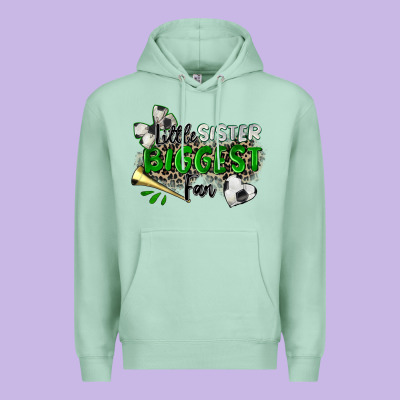 Little Sister Biggest Fan Soccer Premium Hoodie Designed By Zillion Design Studio