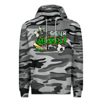 Slate Camo little sister biggest fan soccer Premium Hoodie - Zillion Design Studio