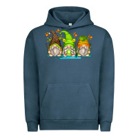 Pigment Midnight Navy frog gnomes Urban Hoodie - Zillion Design Studio