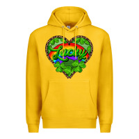 Lemon lucky heart with leopard Premium Hoodie - RanaPortraitStore