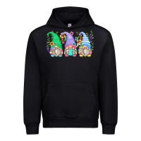 Black floral gnomes Urban Hoodie - Zillion Design Studio