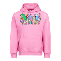 Fuchsia Pink floral gnomes Urban Hoodie - Zillion Design Studio