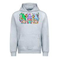 Heather Grey floral gnomes Urban Hoodie - Zillion Design Studio