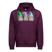 Mauve Wine floral gnomes Urban Hoodie - Zillion Design Studio