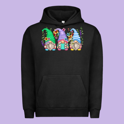 Floral Gnomes Urban Hoodie Designed By Zillion Design Studio