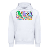 White floral gnomes Urban Hoodie - Zillion Design Studio