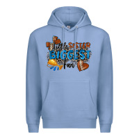 Colony Blue little sister biggest fan football Premium Hoodie - Zillion Design Studio