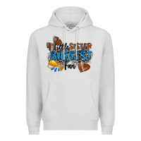 Dove Grey little sister biggest fan football Premium Hoodie - Zillion Design Studio