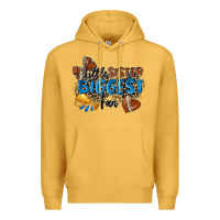 Mustard little sister biggest fan football Premium Hoodie - Zillion Design Studio