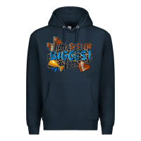 Navy little sister biggest fan football Premium Hoodie - Zillion Design Studio