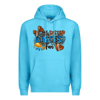 Ocean Blue little sister biggest fan football Premium Hoodie - Zillion Design Studio