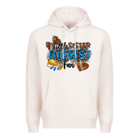 Pale Pink little sister biggest fan football Premium Hoodie - Zillion Design Studio