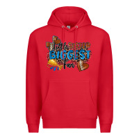 Red little sister biggest fan football Premium Hoodie - Zillion Design Studio
