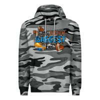 Slate Camo little sister biggest fan football Premium Hoodie - Zillion Design Studio