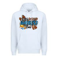 White little sister biggest fan football Premium Hoodie - Zillion Design Studio