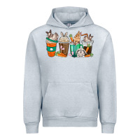 Heather Grey rabbit coffee cups Urban Hoodie - texasbilliewilder