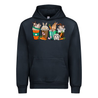 Navy rabbit coffee cups Urban Hoodie - texasbilliewilder