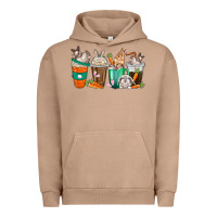 Pigment Burro rabbit coffee cups Urban Hoodie - texasbilliewilder