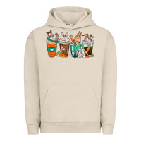 Pigment French Oak rabbit coffee cups Urban Hoodie - texasbilliewilder