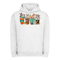 Pigment Lunar Rock rabbit coffee cups Urban Hoodie - texasbilliewilder