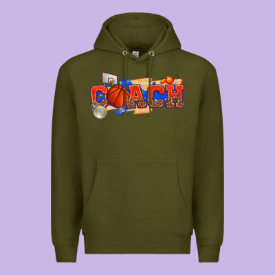 Basketball Coach Premium Hoodie Designed By Texasbilliewilder