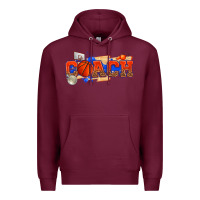 Burgundy basketball coach Premium Hoodie - texasbilliewilder