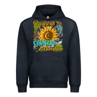 Navy raised on country and sunshine Urban Hoodie - texasbilliewilder