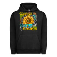 Pigment Black raised on country and sunshine Urban Hoodie - texasbilliewilder