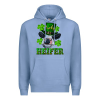 Colony Blue Lucky heifer Premium Hoodie - RanaPortraitStore