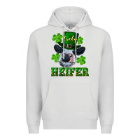 Dove Grey Lucky heifer Premium Hoodie - RanaPortraitStore