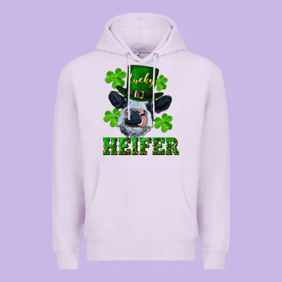 Lucky Heifer Premium Hoodie Designed By Ranaportraitstore