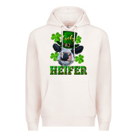 Pale Pink Lucky heifer Premium Hoodie - RanaPortraitStore