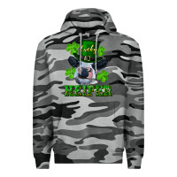 Slate Camo Lucky heifer Premium Hoodie - RanaPortraitStore
