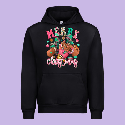 Urban Hoodie pink merry christmas black girl sneakers