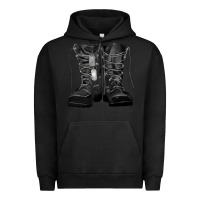 Pigment Black soldier boots Urban Hoodie - RanaPortraitStore
