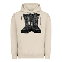 Pigment French Oak soldier boots Urban Hoodie - RanaPortraitStore