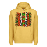 Antique Gold basketball brush strokes Premium Hoodie - texasbilliewilder