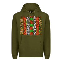 Army Green basketball brush strokes Premium Hoodie - texasbilliewilder