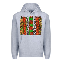 Heather Grey basketball brush strokes Premium Hoodie - texasbilliewilder