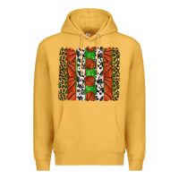Mustard basketball brush strokes Premium Hoodie - texasbilliewilder