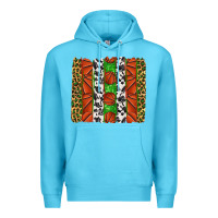 Ocean Blue basketball brush strokes Premium Hoodie - texasbilliewilder