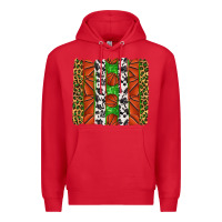 Red basketball brush strokes Premium Hoodie - texasbilliewilder