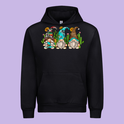 Cactus Gnomes Urban Hoodie Designed By Zillion Design Studio