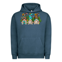 Pigment Midnight Navy cactus gnomes Urban Hoodie - Zillion Design Studio