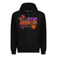 Black little sister biggest fan basketball Premium Hoodie - Zillion Design Studio