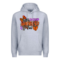 Heather Grey little sister biggest fan basketball Premium Hoodie - Zillion Design Studio