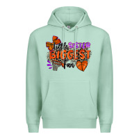 Seafoam little sister biggest fan basketball Premium Hoodie - Zillion Design Studio