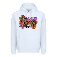 White little sister biggest fan basketball Premium Hoodie - Zillion Design Studio
