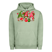 Pigment Oil Green watermelon gnomes Urban Hoodie - Zillion Design Studio