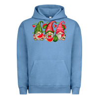 Pigment Pebble Blue watermelon gnomes Urban Hoodie - Zillion Design Studio